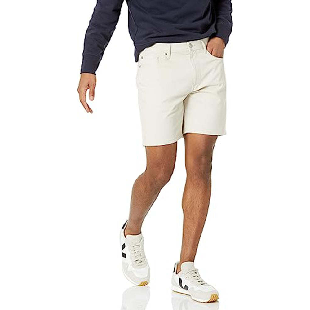 5 Pocket Straight Fit Shorts-Waves And Trunks