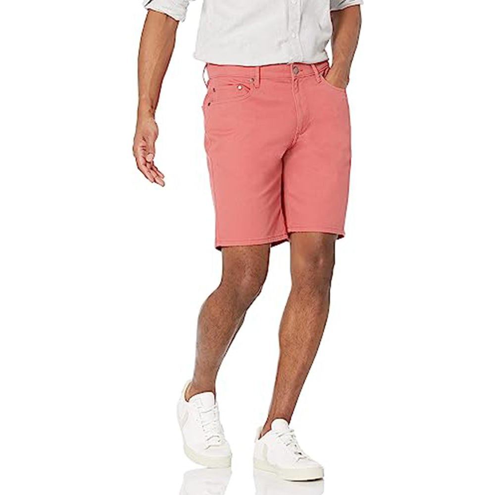 Zipper Closure Short With 5 Pockets-Waves And Trunks