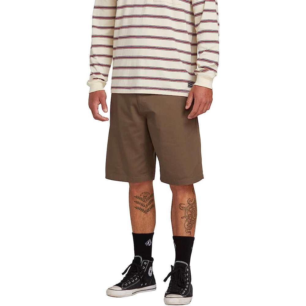 Casual Zipper Closure Chino Short-Waves And Trunks