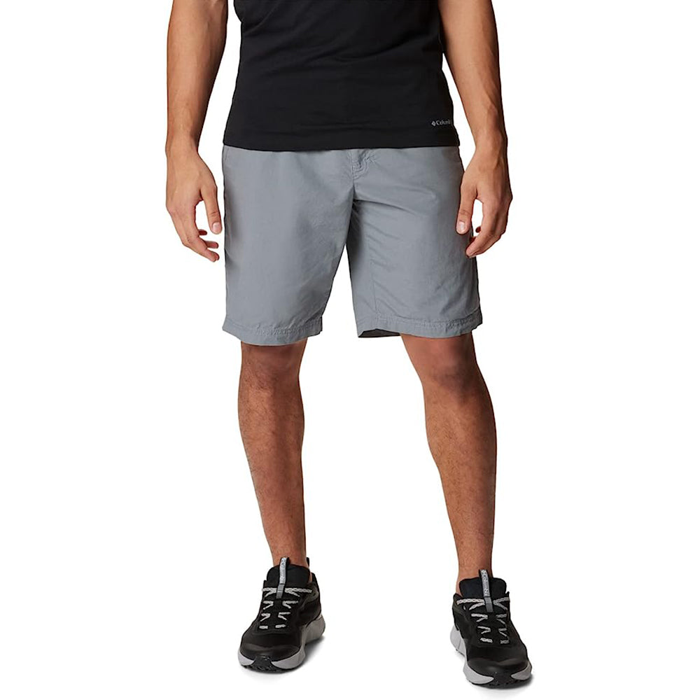 Button Closure Casual Shorts With Pockets-Waves And Trunks