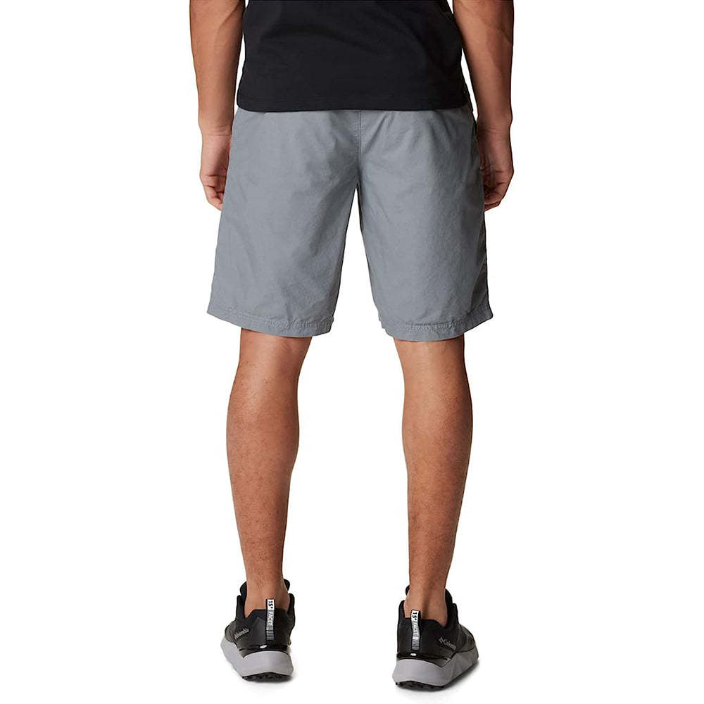 Button Closure Casual Shorts With Pockets-Waves And Trunks