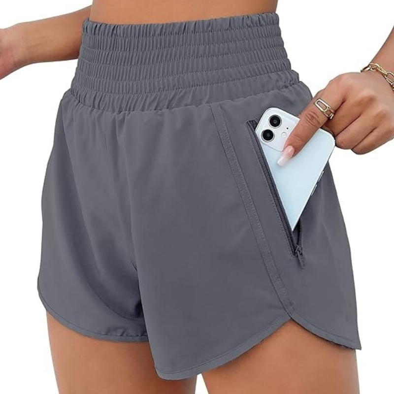 Elastic Active Pocket Shorts-Waves And Trunks