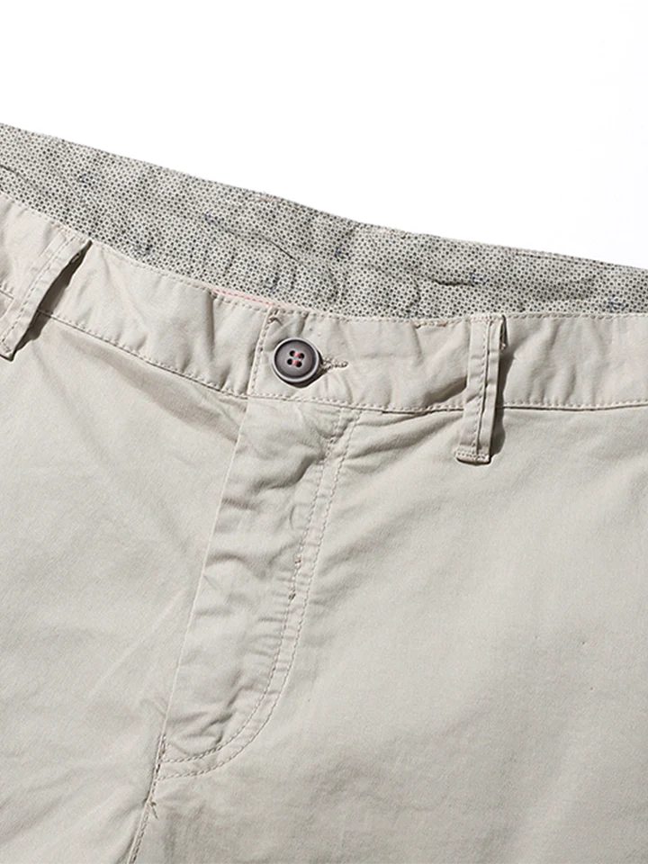 Plain Chino Shorts With Pocket-Waves And Trunks