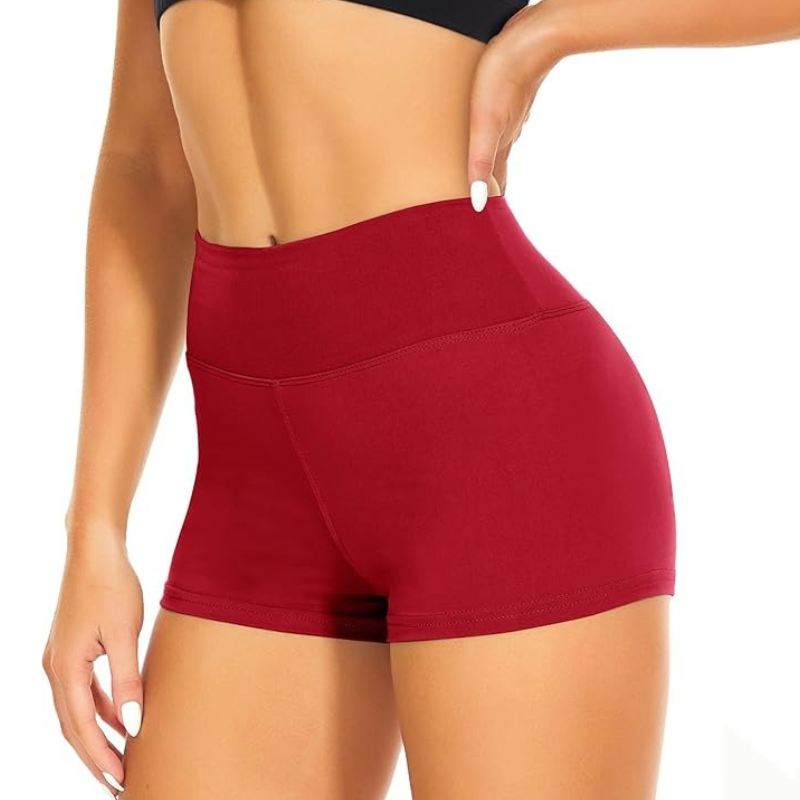 3 Inch Biker Workout Shorts – High Waist and Stretchable-Waves And Trunks