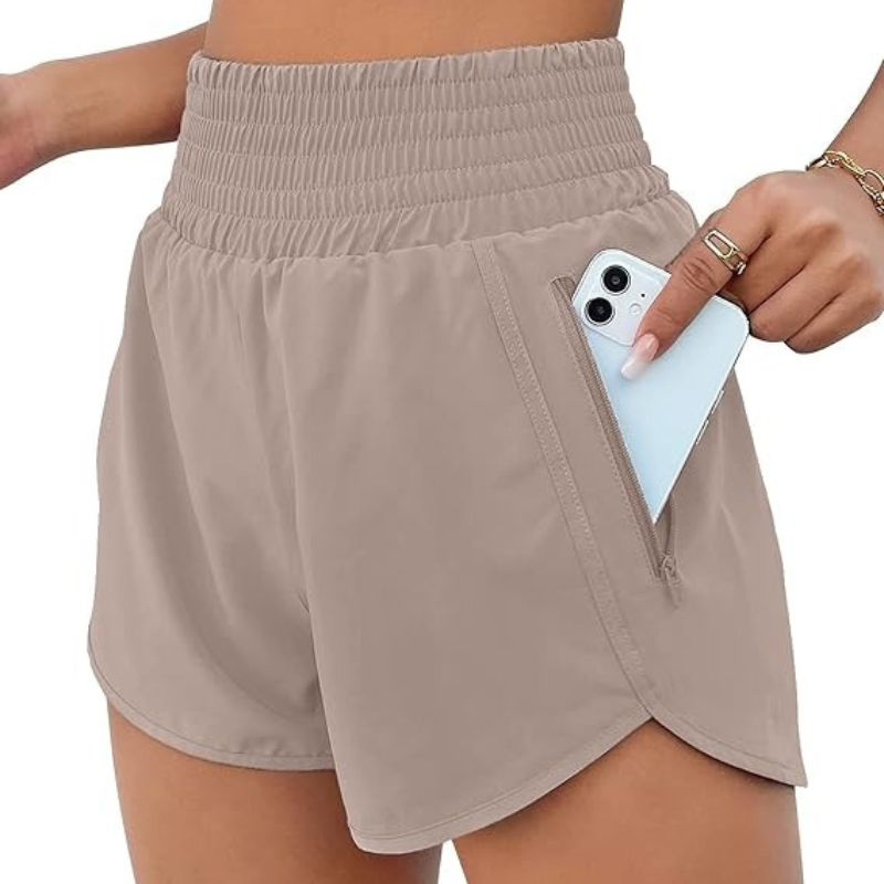 Elastic Active Pocket Shorts-Waves And Trunks