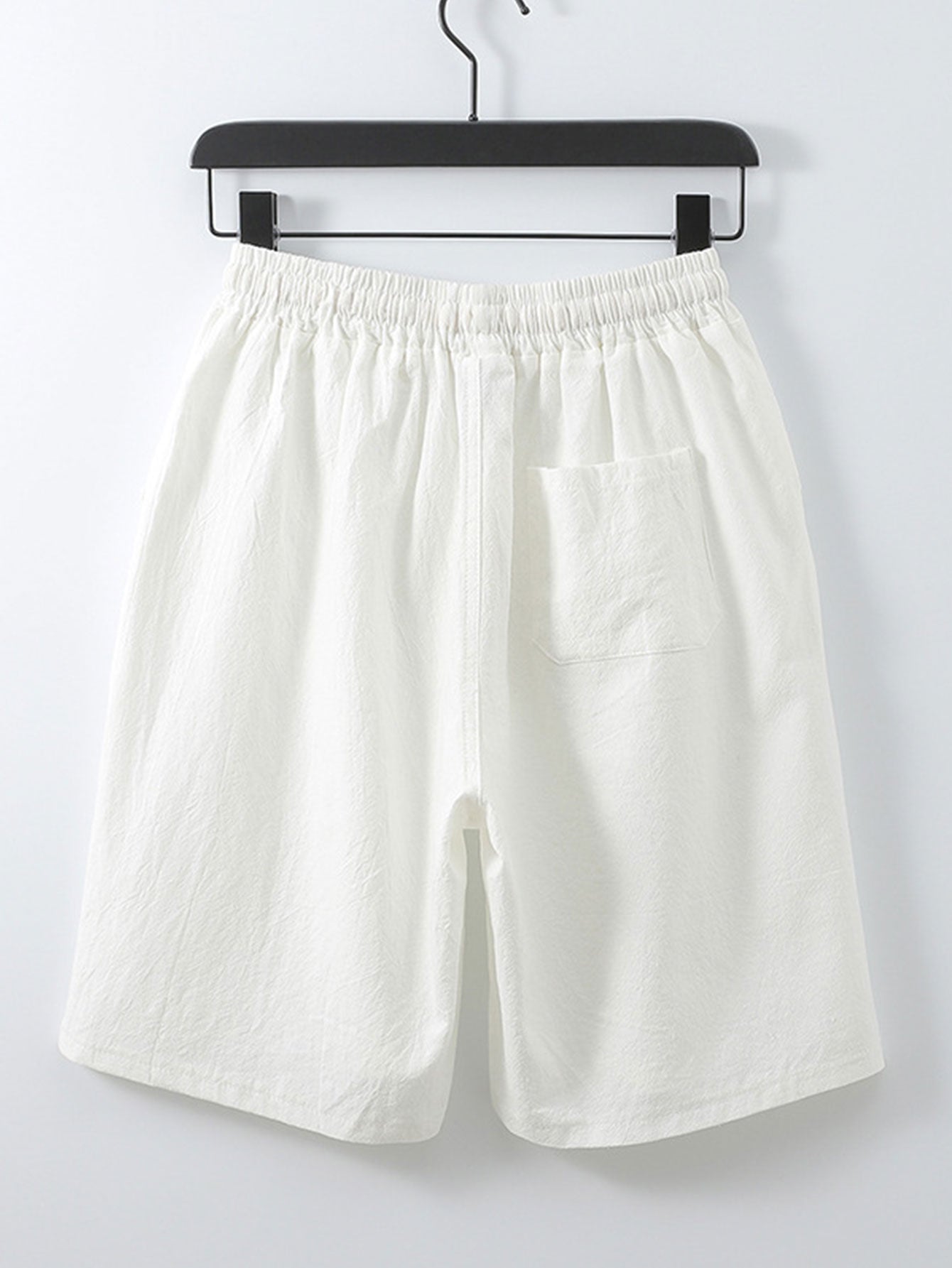 Classic Cotton Shorts With Drawstring-Waves And Trunks
