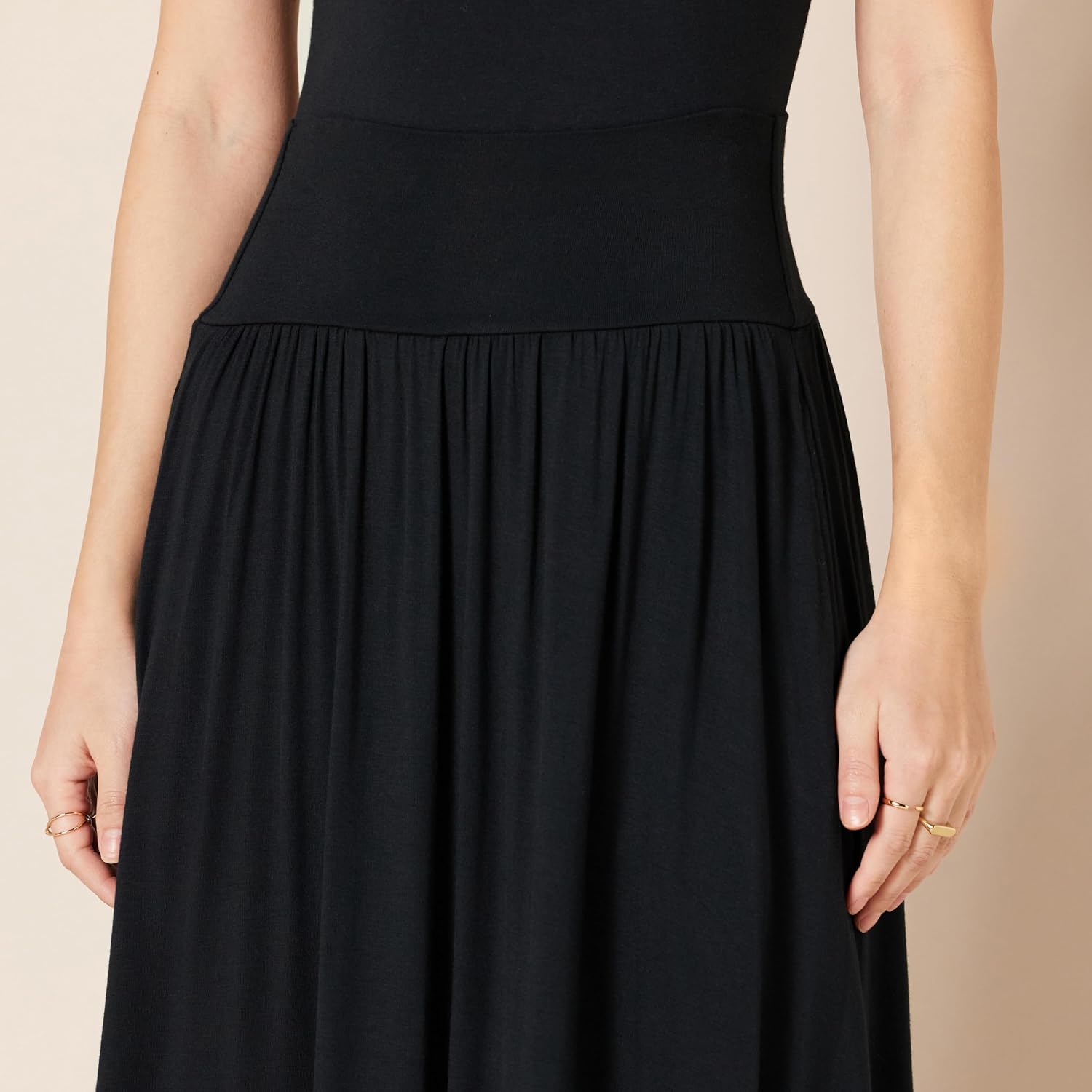 Jersey Pull On Midi Length Skirt For Women
