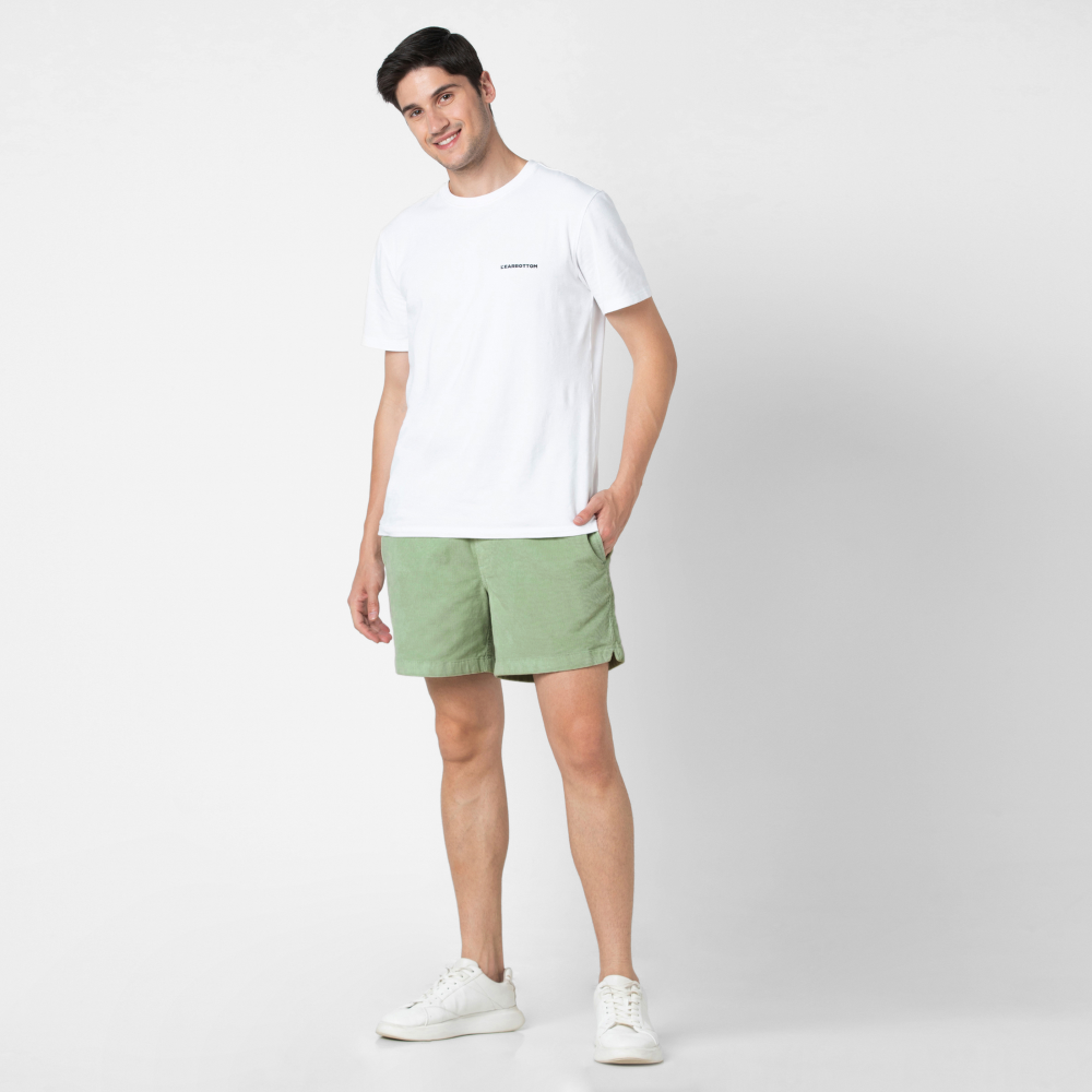 Casual Drawstring Shorts With Elastic Waistband-Waves And Trunks