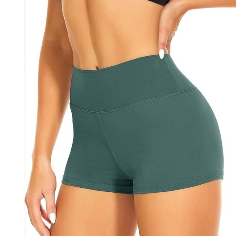 3 Inch Biker Workout Shorts – High Waist and Stretchable-Waves And Trunks