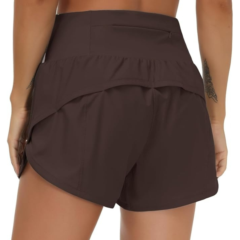 The Active Running Shorts Quick Dry Stretch Fit With Mesh Liner-Waves And Trunks