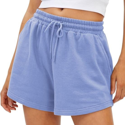 The Drawstring Sweat Shorts – Soft Fabric with Adjustable Fit-Waves And Trunks