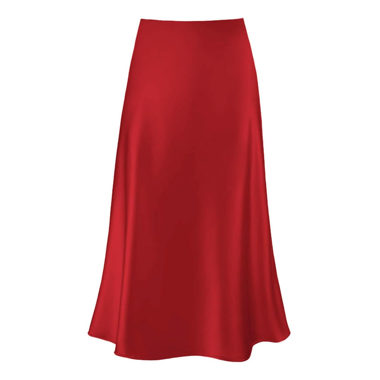 Spring Summer Elastic High Waisted A Line Skirt For Women