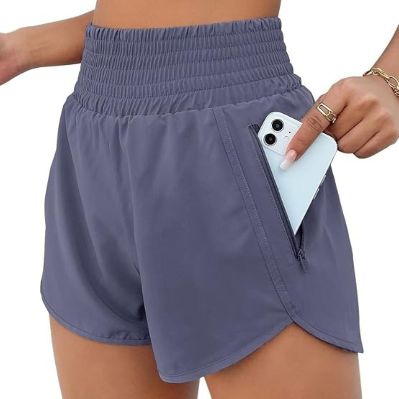 Elastic Active Pocket Shorts-Waves And Trunks