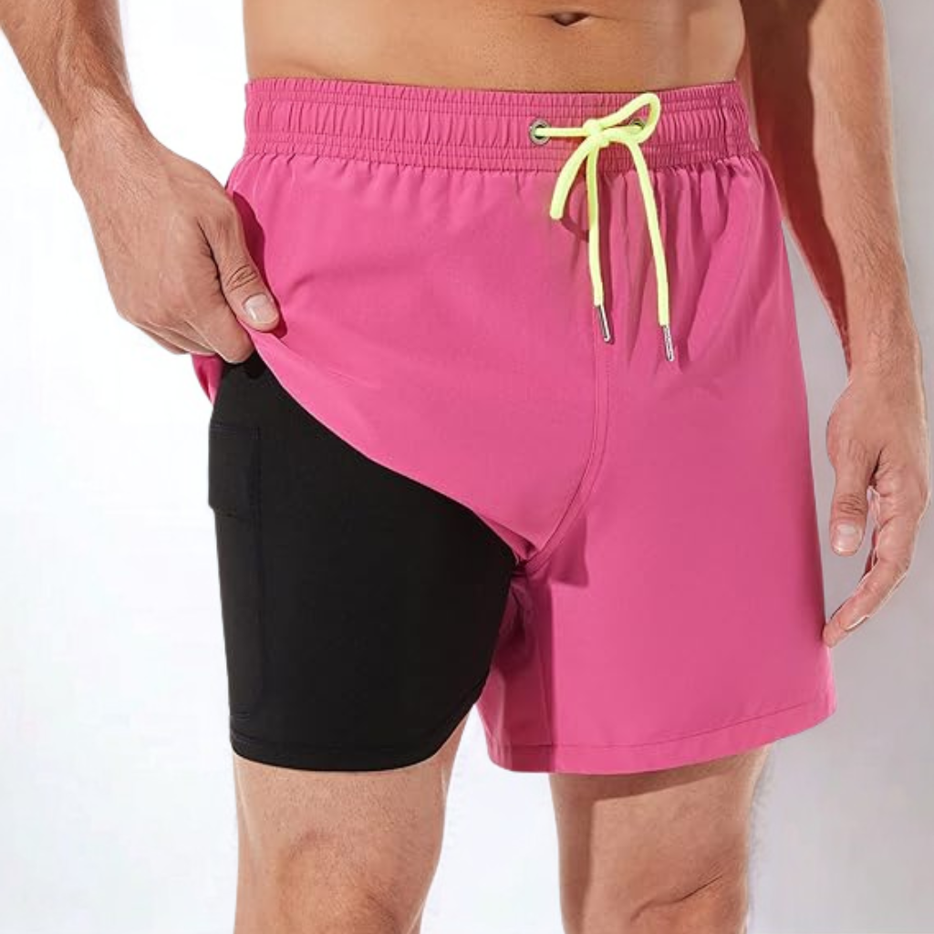 Mens Swim Trunks Swim Shorts for Men Quick Dry 5 inch Inseam