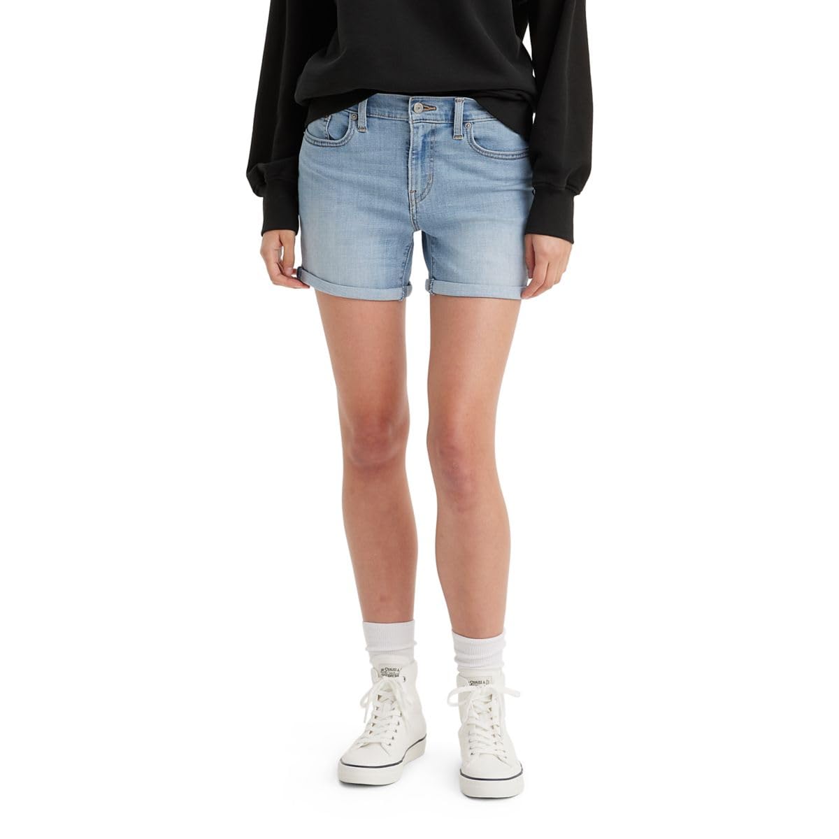 Slim Fit Denim Shorts For Women