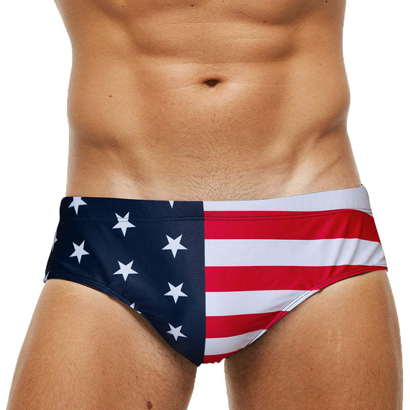 USA Flag Brief-Waves And Trunks