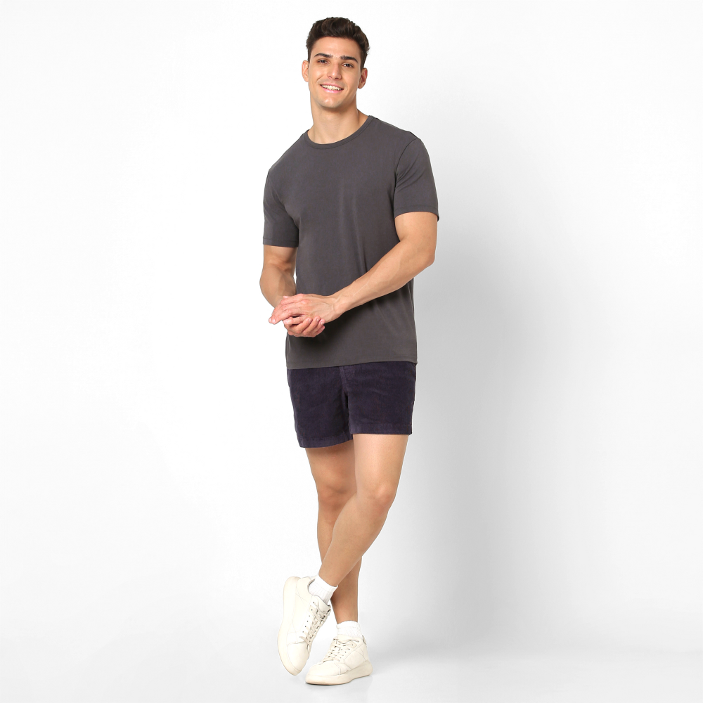 Casual Drawstring Shorts With Elastic Waistband-Waves And Trunks