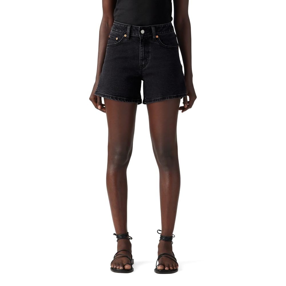 Zipper Closure A Line Shorts For Women
