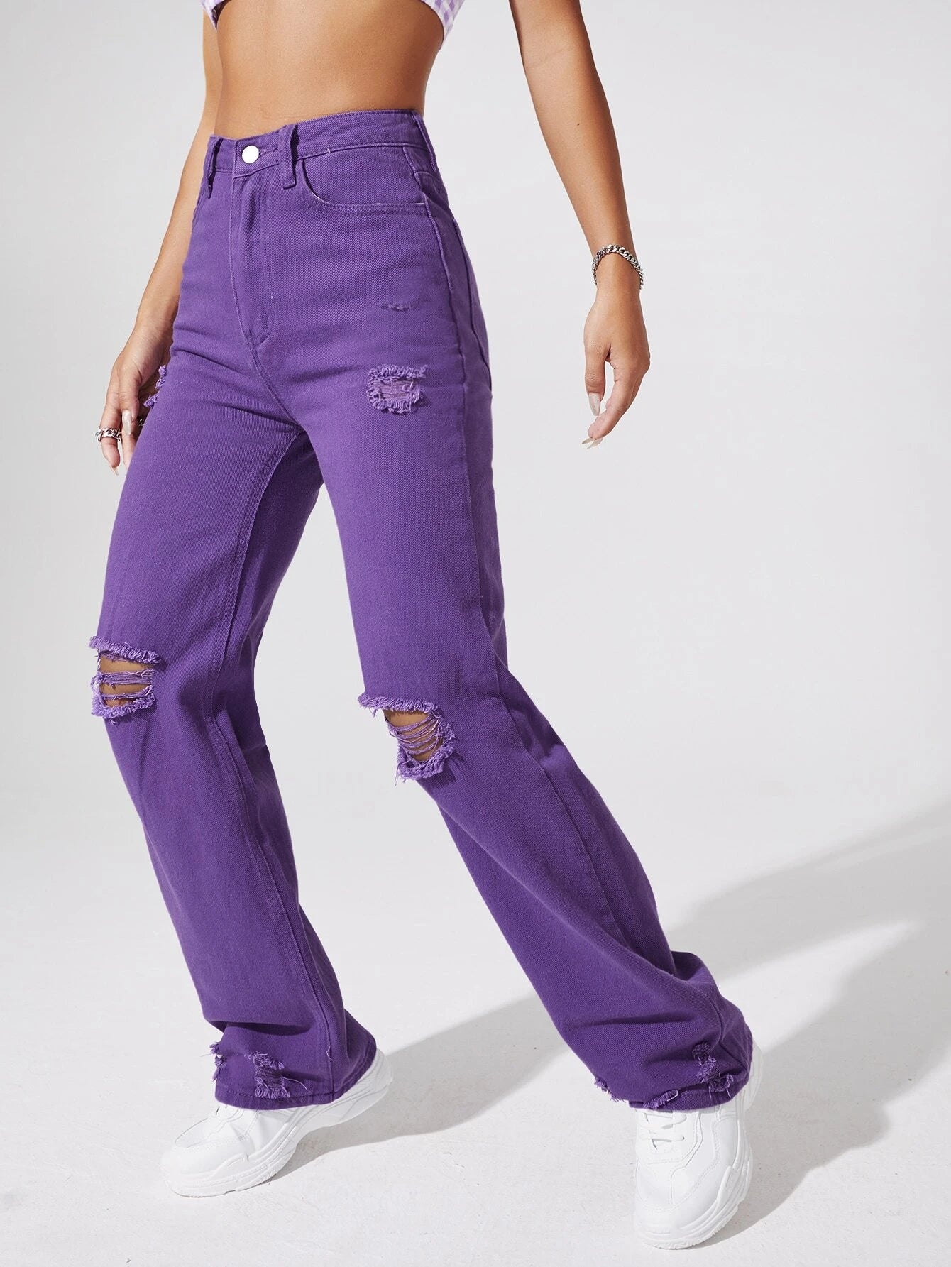 Plain Lightweight Jeans-Waves And Trunks