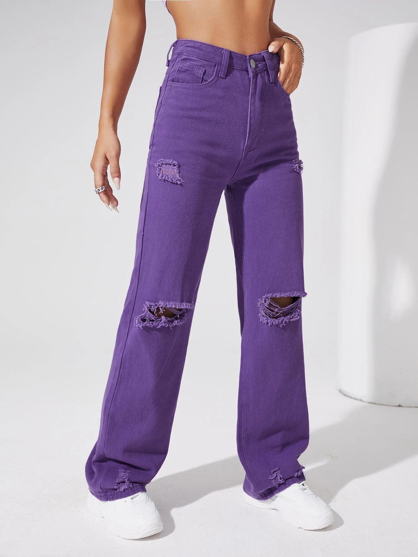 Plain Lightweight Jeans-Waves And Trunks