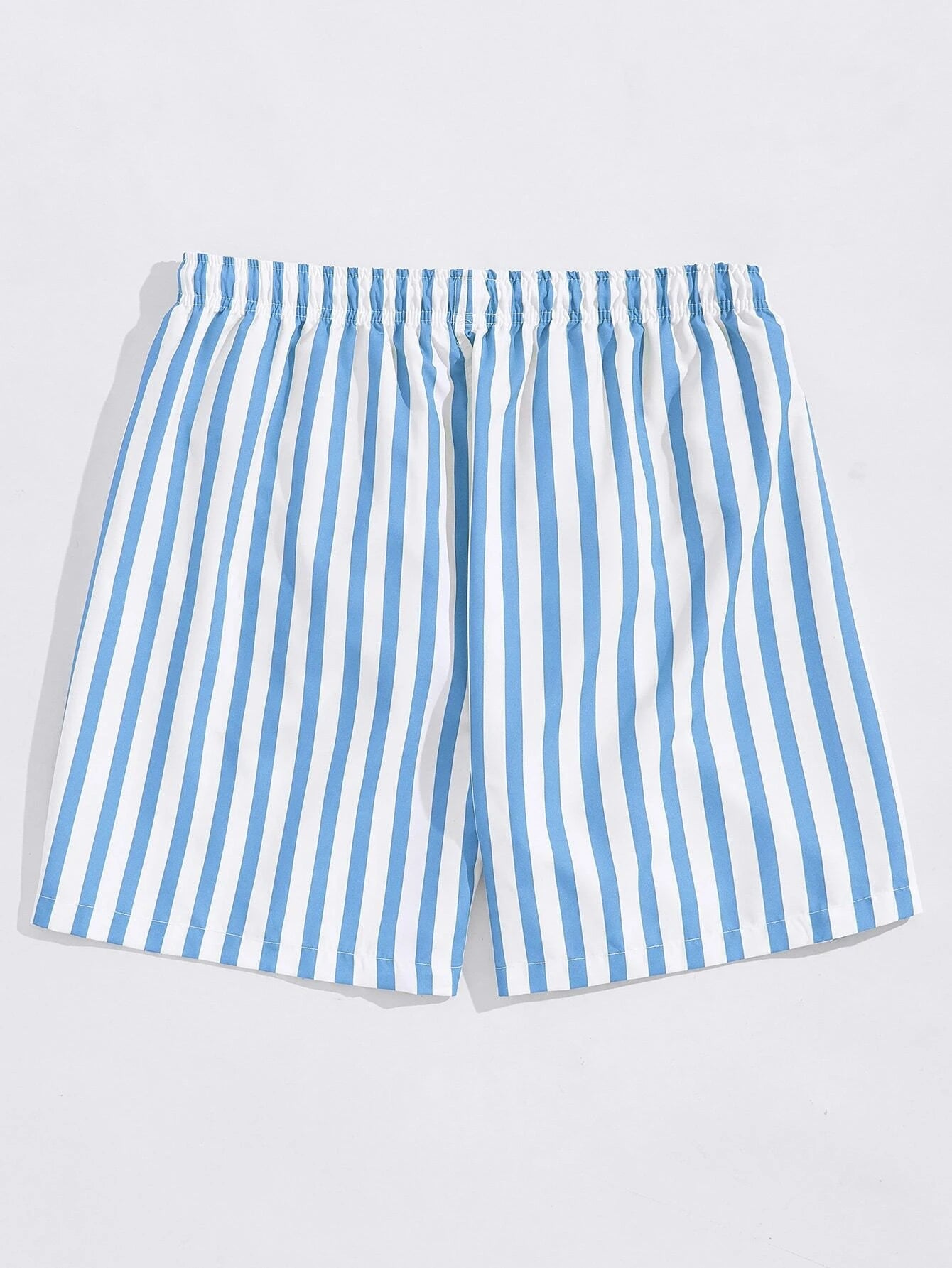 Summer Stripes Print Swim Shorts-Waves And Trunks