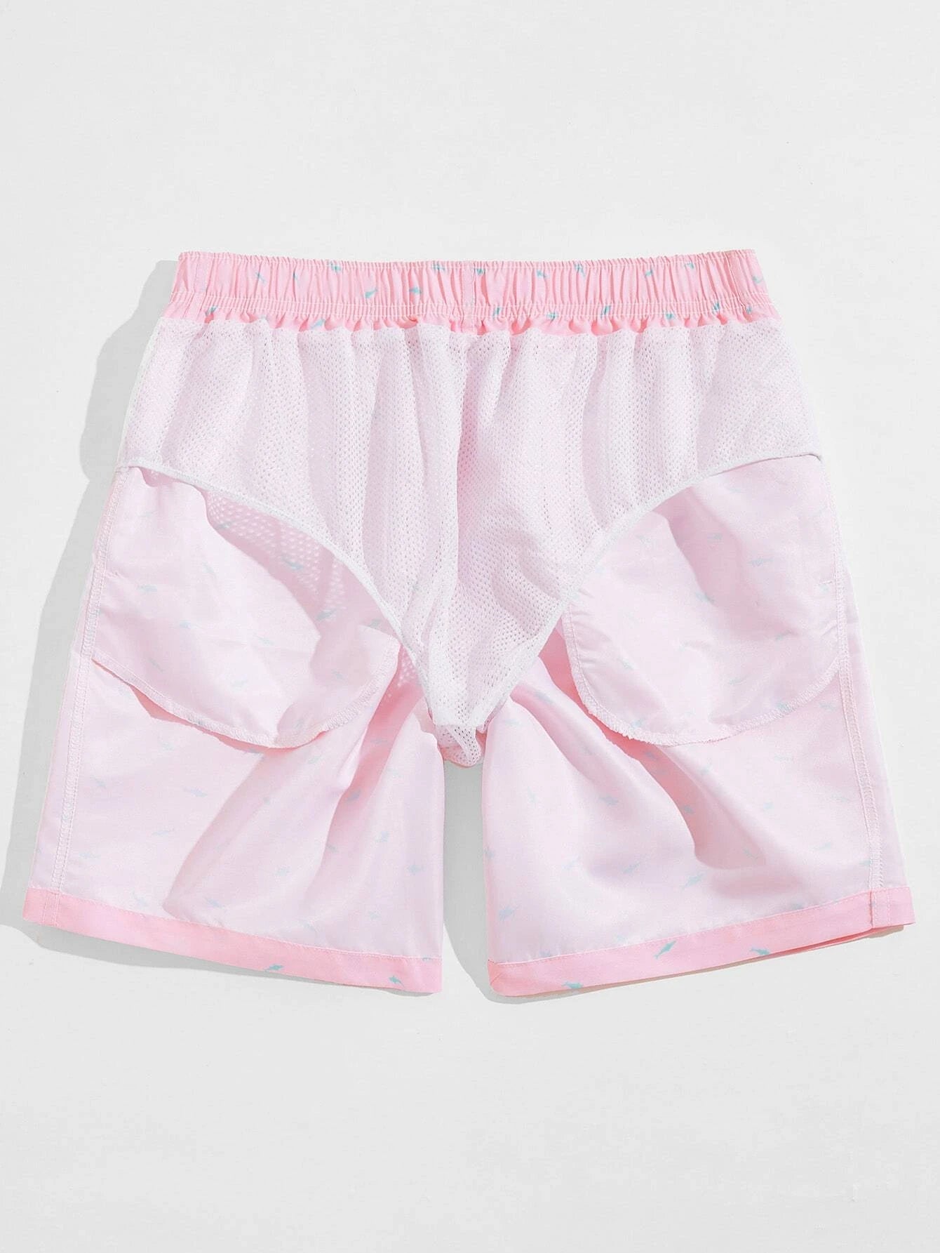 All Over Print Drawstring Waist Non Stretch Swim Trunks-Waves And Trunks