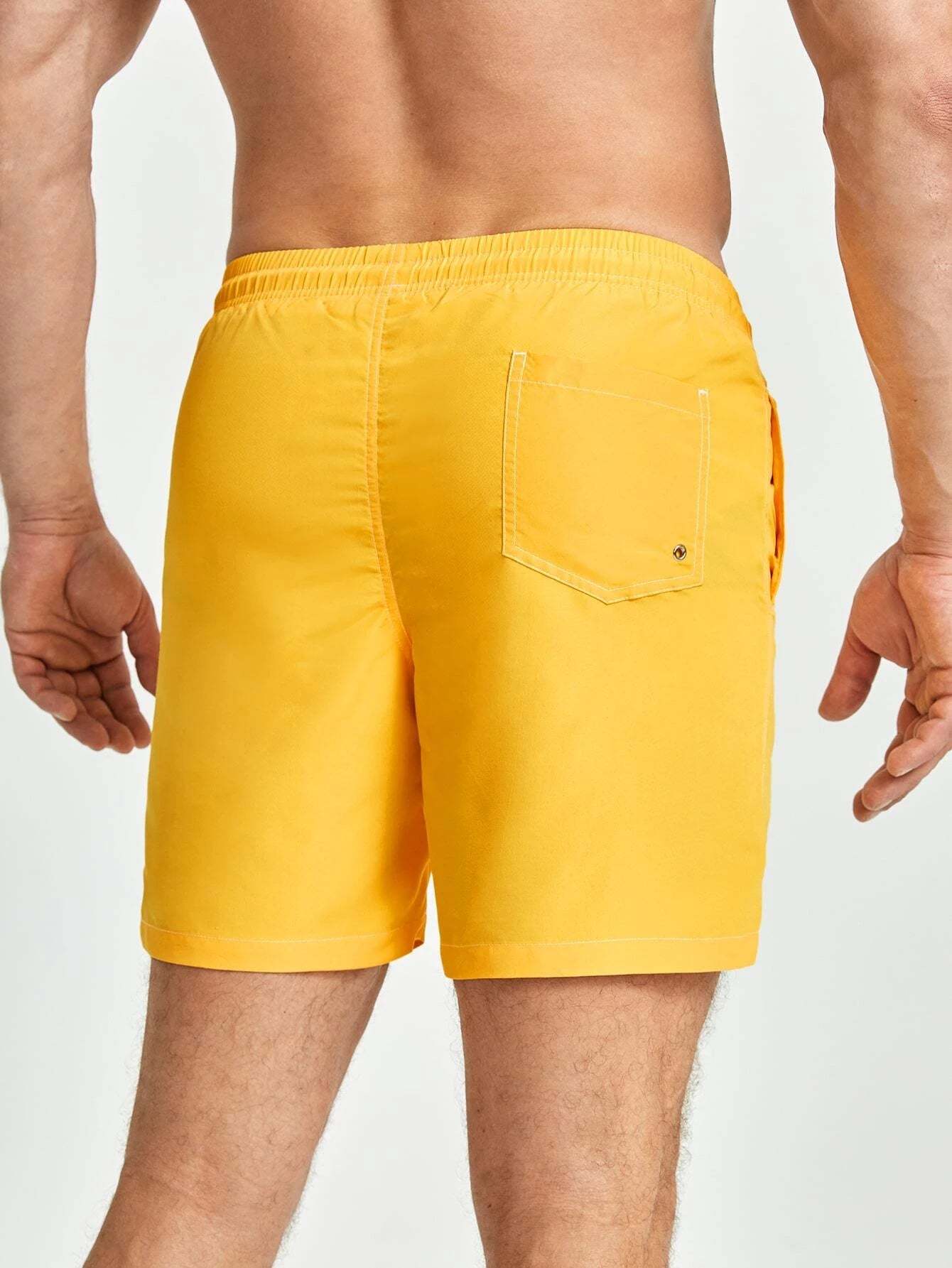 Boho Drawstring Pocket Trunks-Waves And Trunks