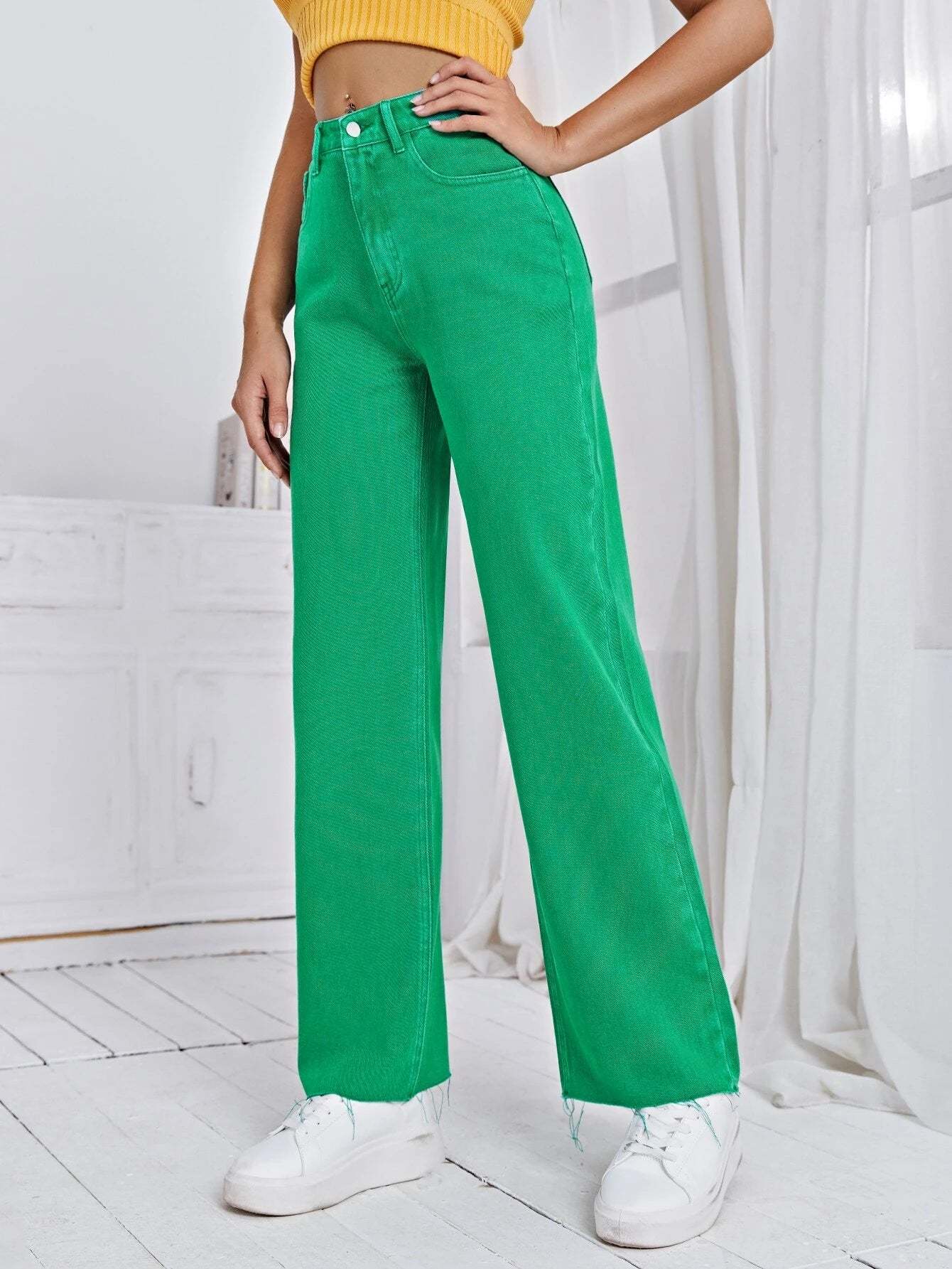 Straight Length Jeans-Waves And Trunks