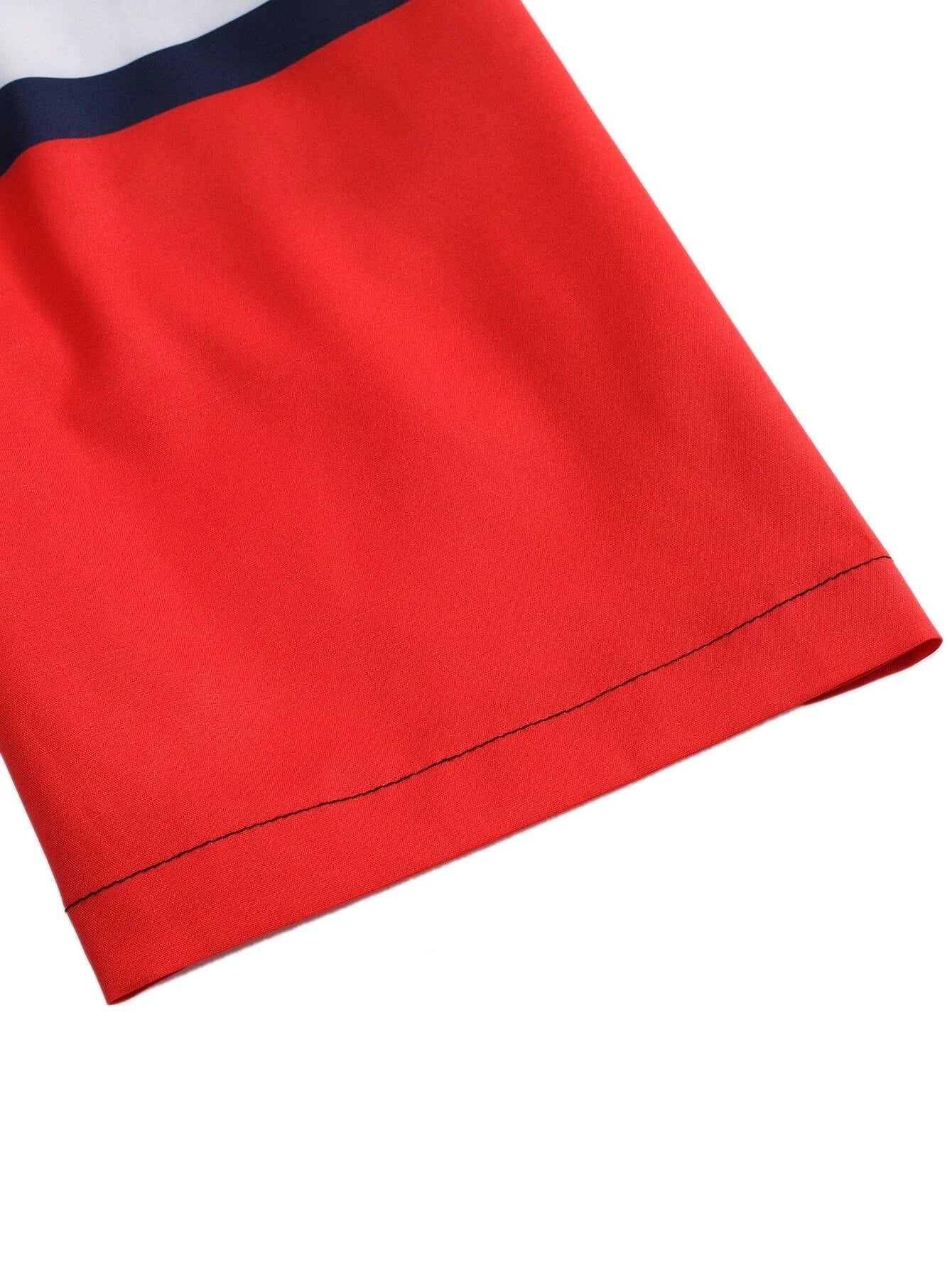 Striped Print Comfort Swim Shorts-Waves And Trunks