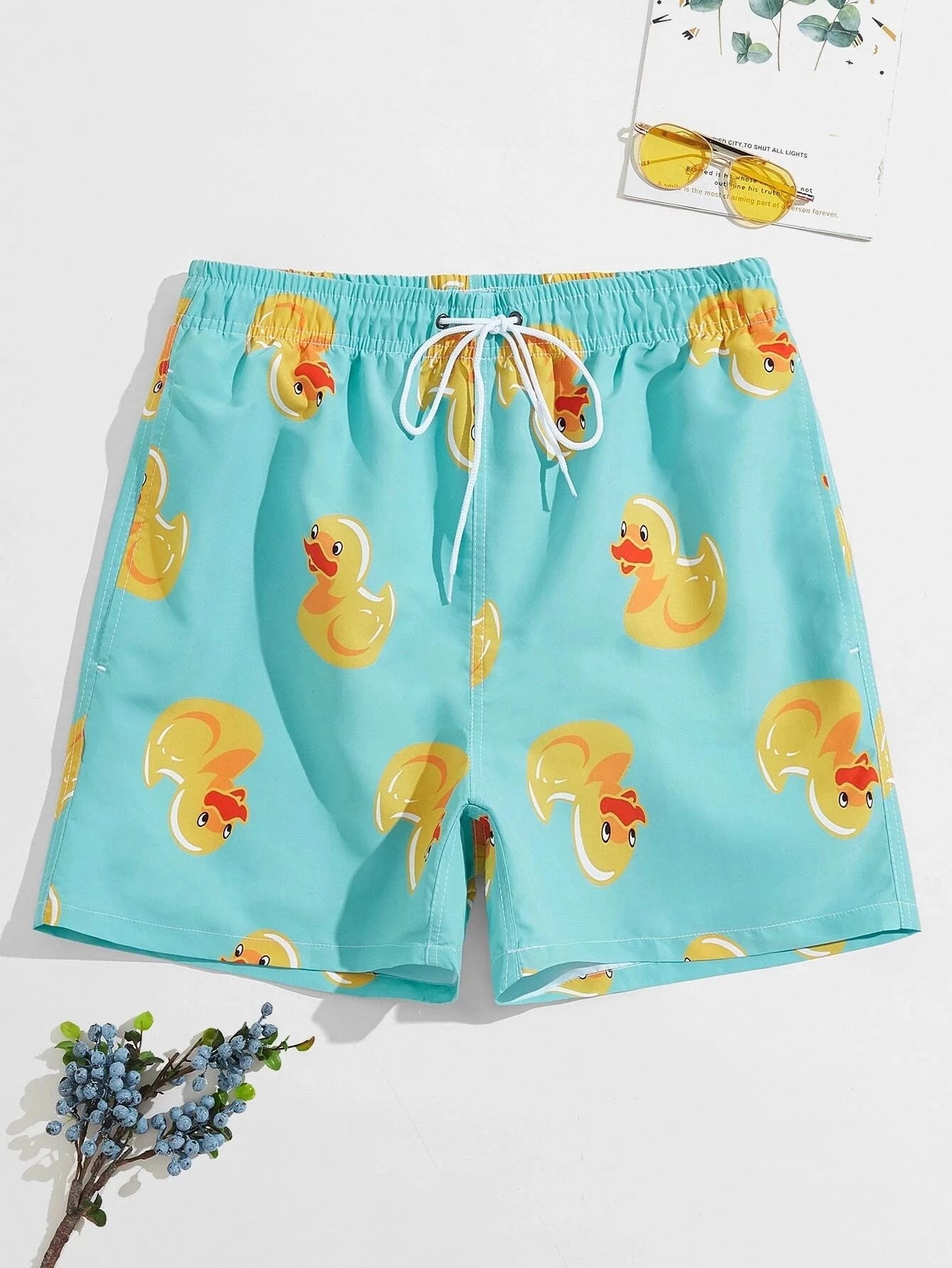 Drawstring Swim Shorts-Waves And Trunks