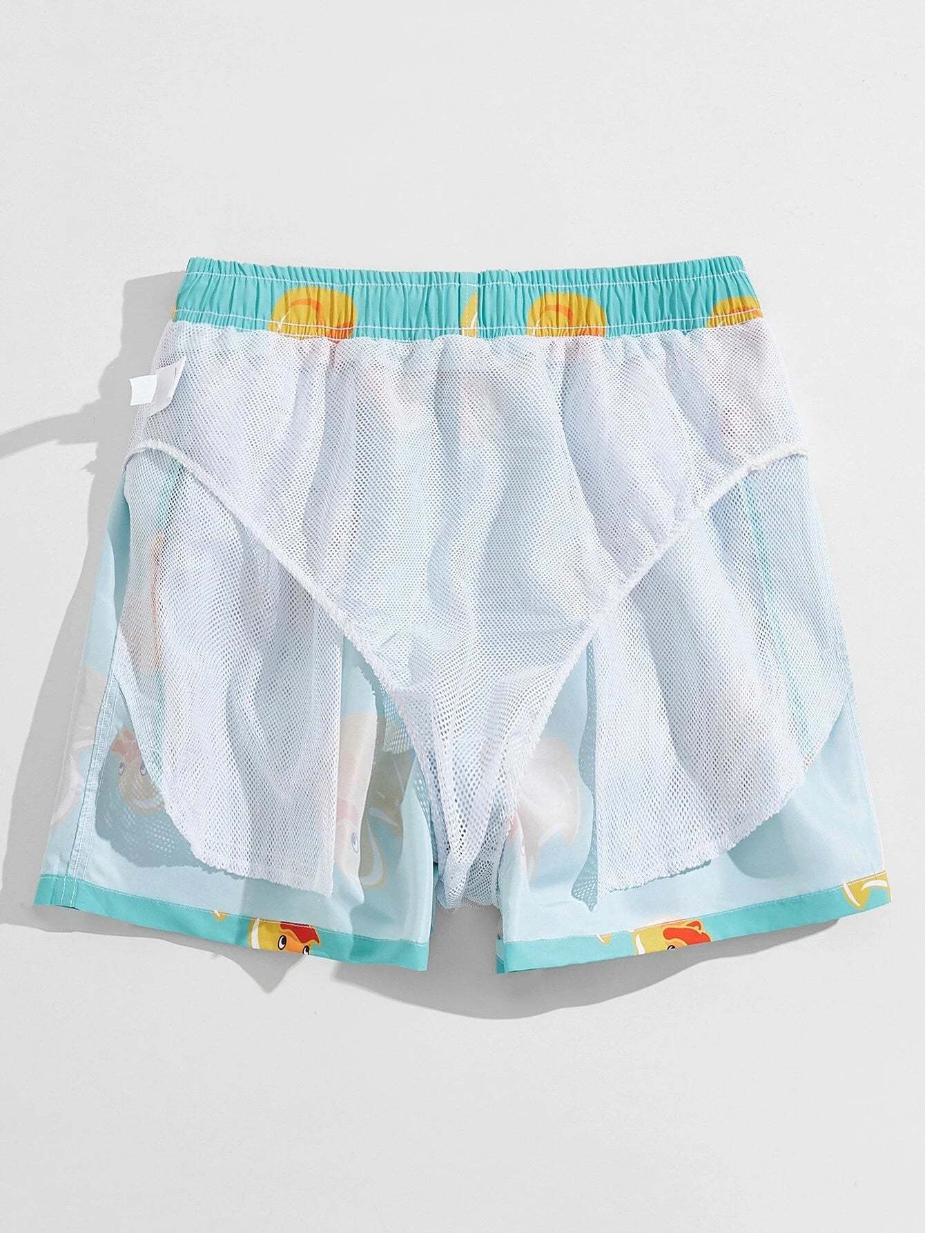 Drawstring Swim Shorts-Waves And Trunks