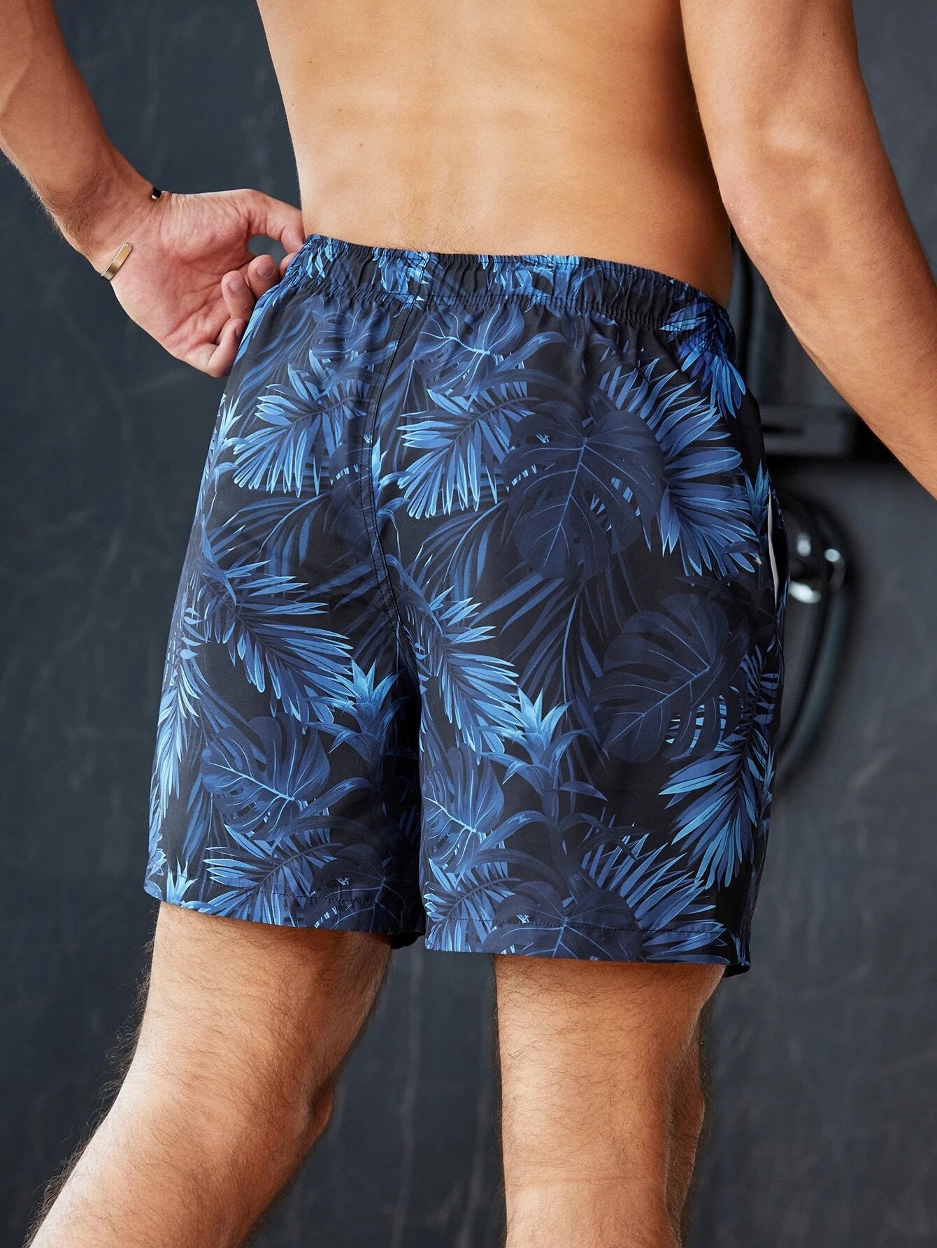 Tropical Printed Swim Trunks-Waves And Trunks