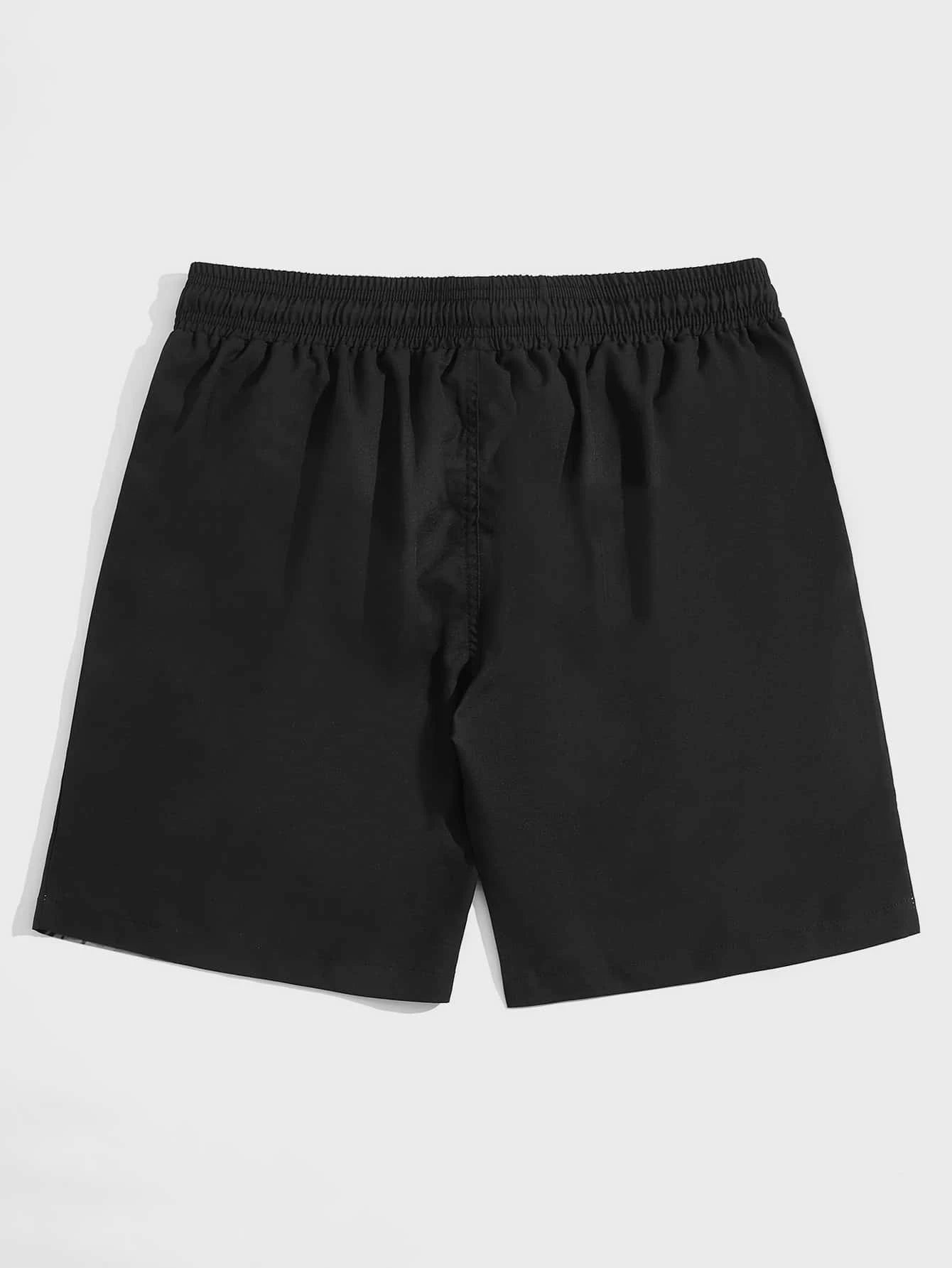 Cartoon Cat Print Swim Shorts-Waves And Trunks