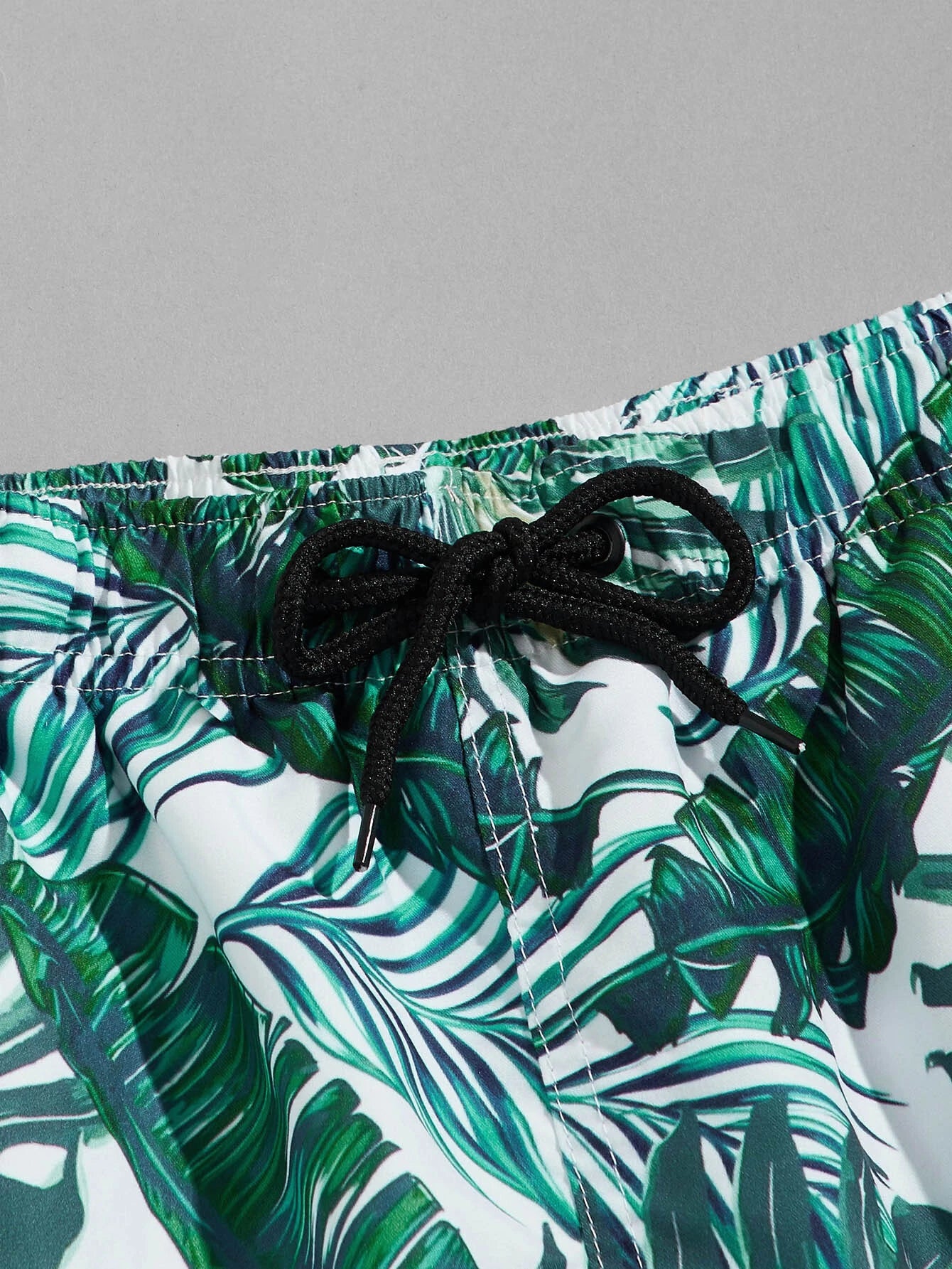 Dual Tone Print Swim Trunks-Waves And Trunks