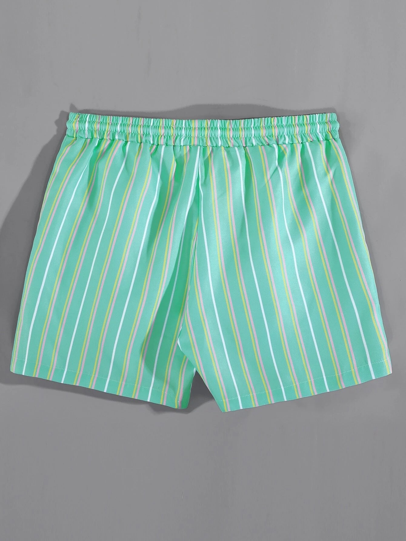 Striped Drawstring Versatile Shorts-Waves And Trunks