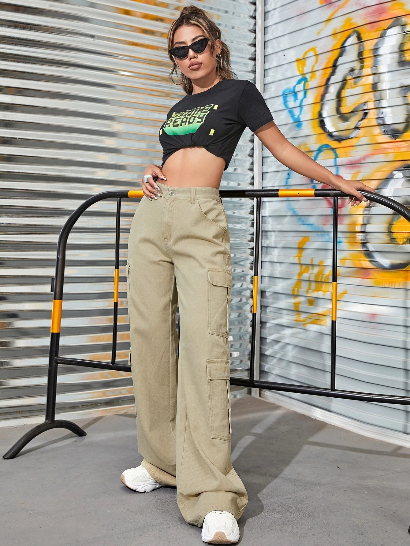 Zipper Fly Flap Pocket Jeans-Waves And Trunks