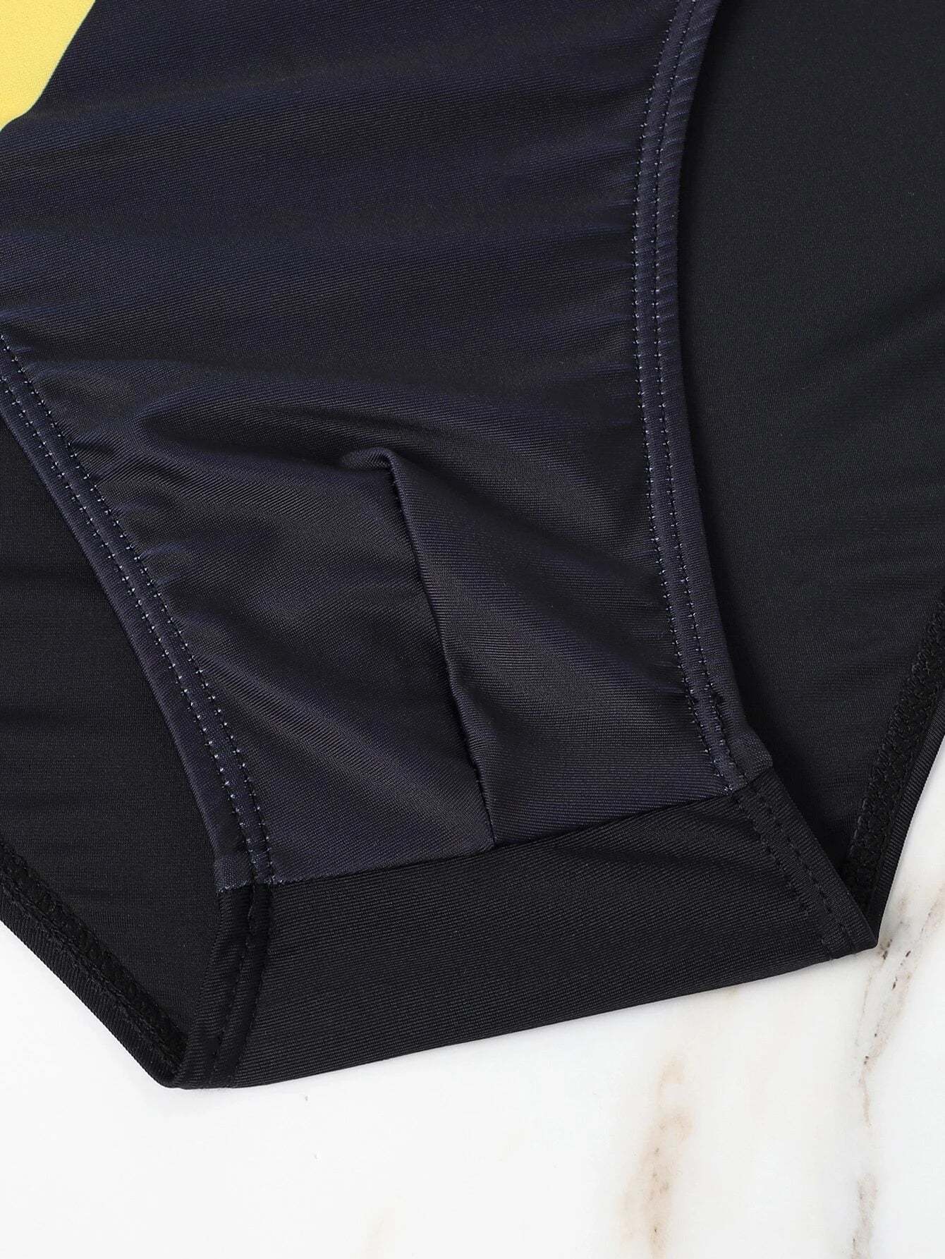 Rainbow Striped Print Swim Brief-Waves And Trunks