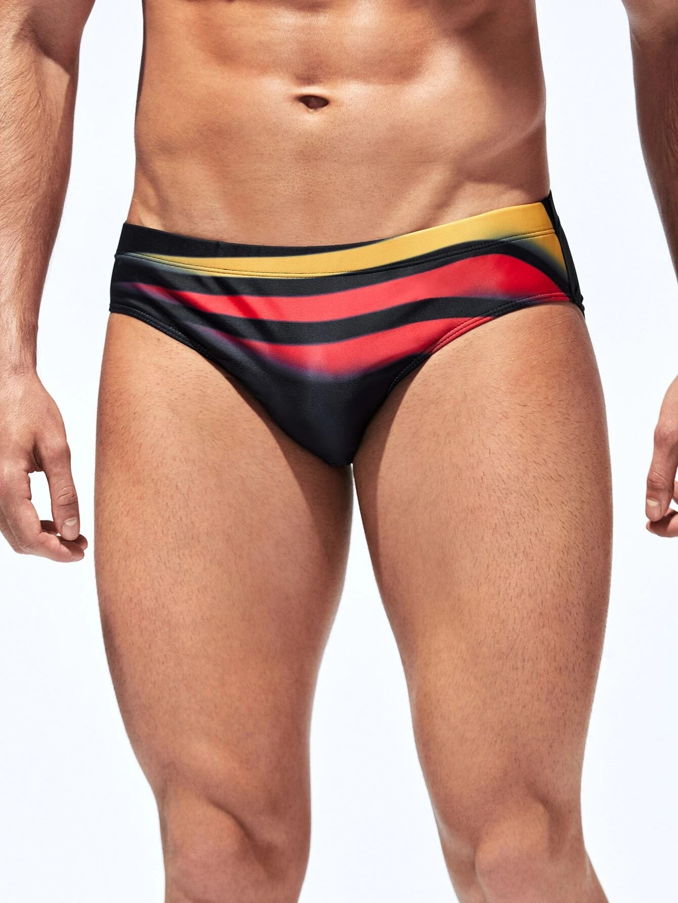 Stretchable Swim Brief-Waves And Trunks