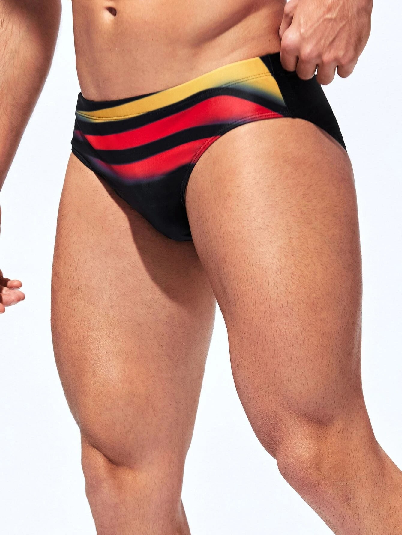 Stretchable Swim Brief-Waves And Trunks