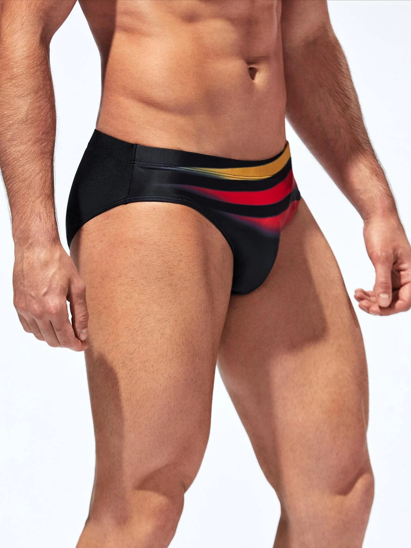 Stretchable Swim Brief-Waves And Trunks