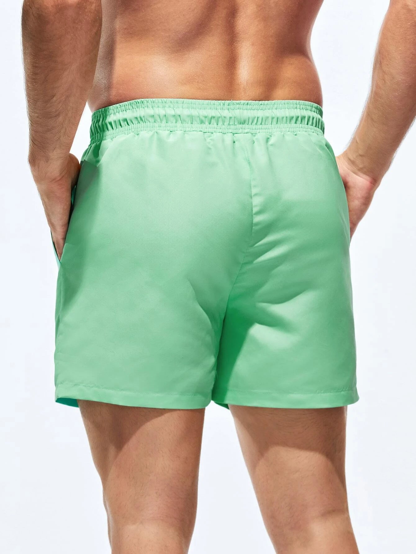 Solid Colored Swim Trunks-Waves And Trunks