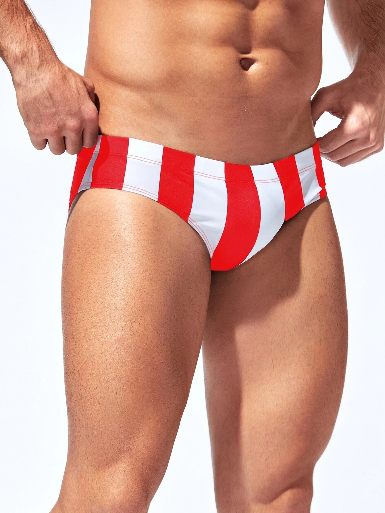 Dual Color Swim Brief-Waves And Trunks