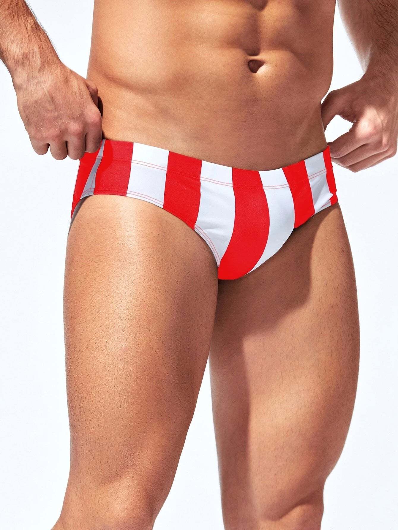 Dual Color Swim Brief-Waves And Trunks