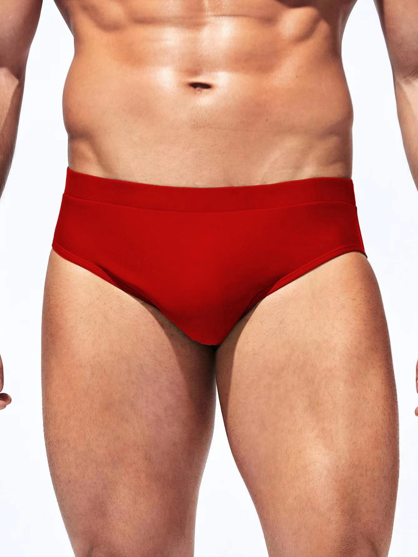 Single Colored Swim Brief-Waves And Trunks