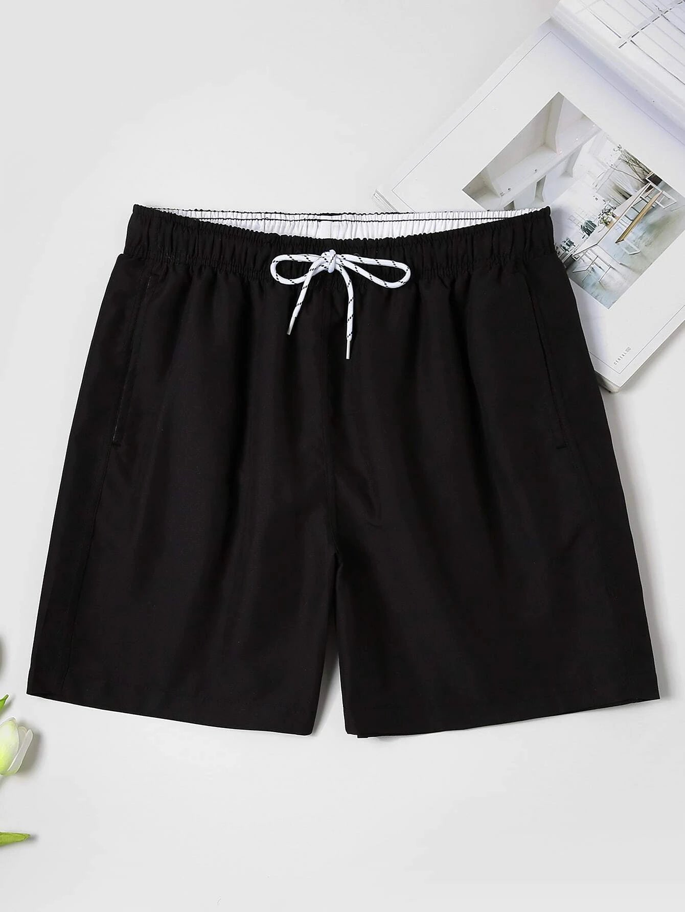 Casual Waist Swim Trunks-Waves And Trunks