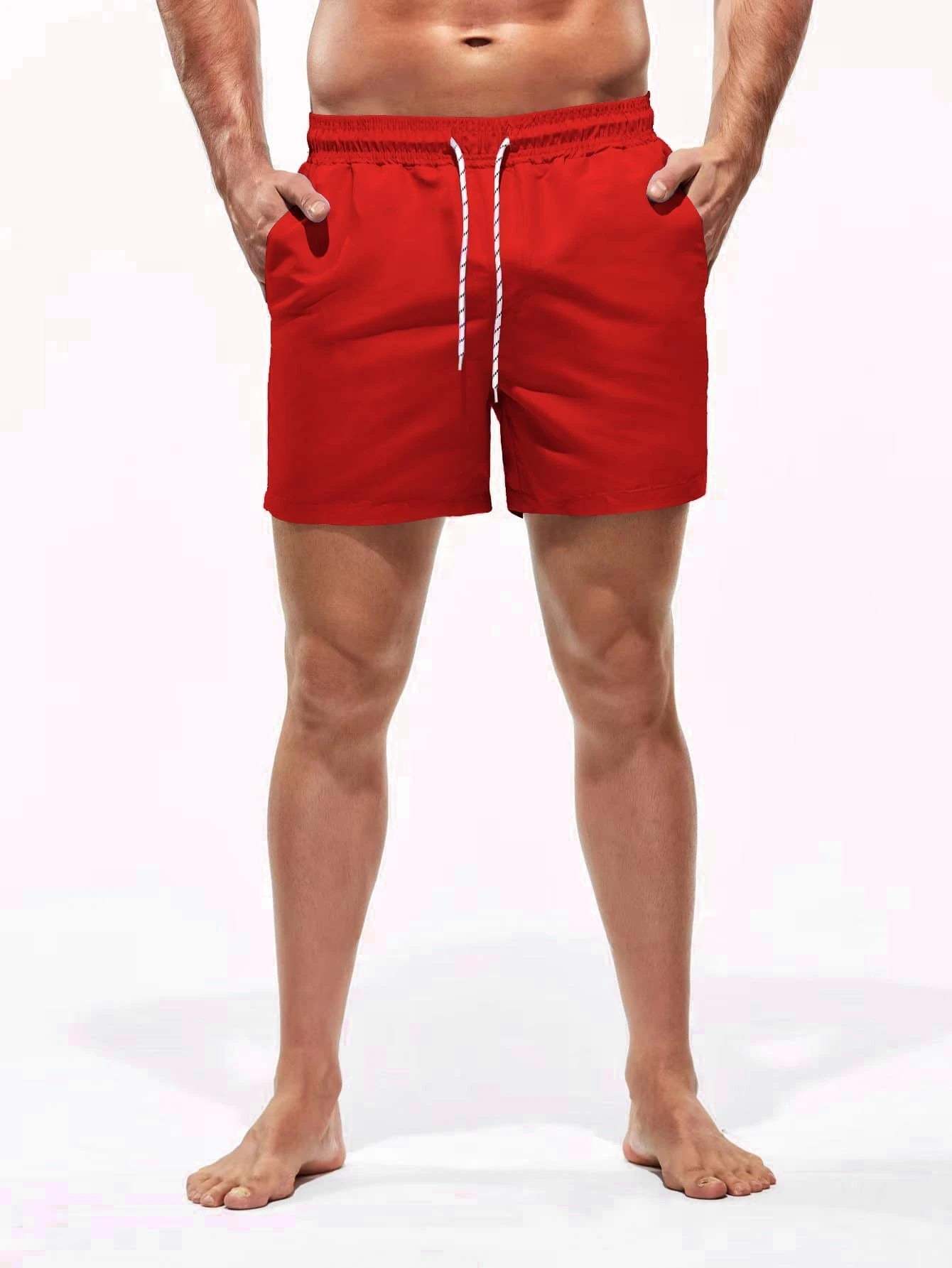 Plain Beach Shorts-Waves And Trunks