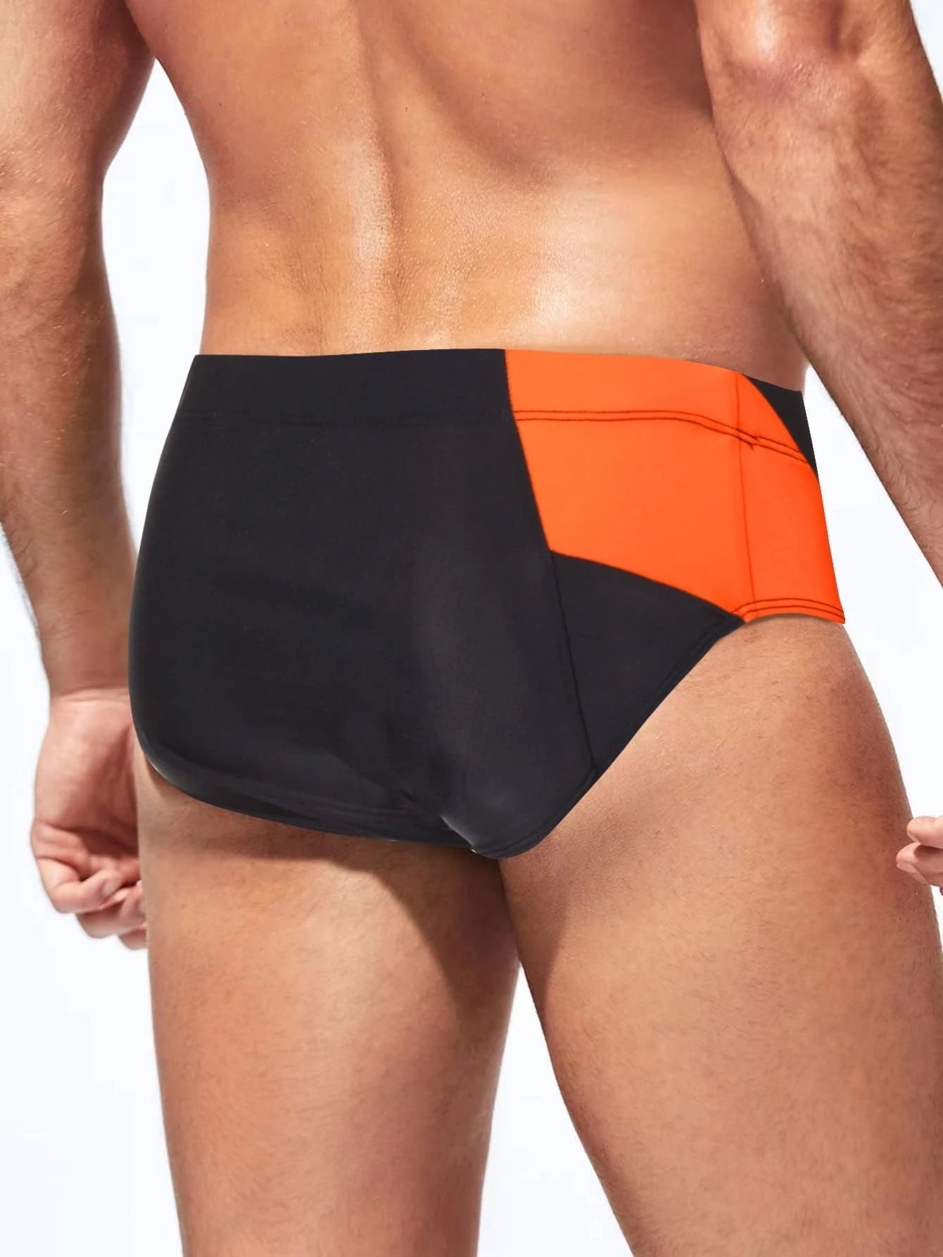 Two Tone Swim Brief-Waves And Trunks