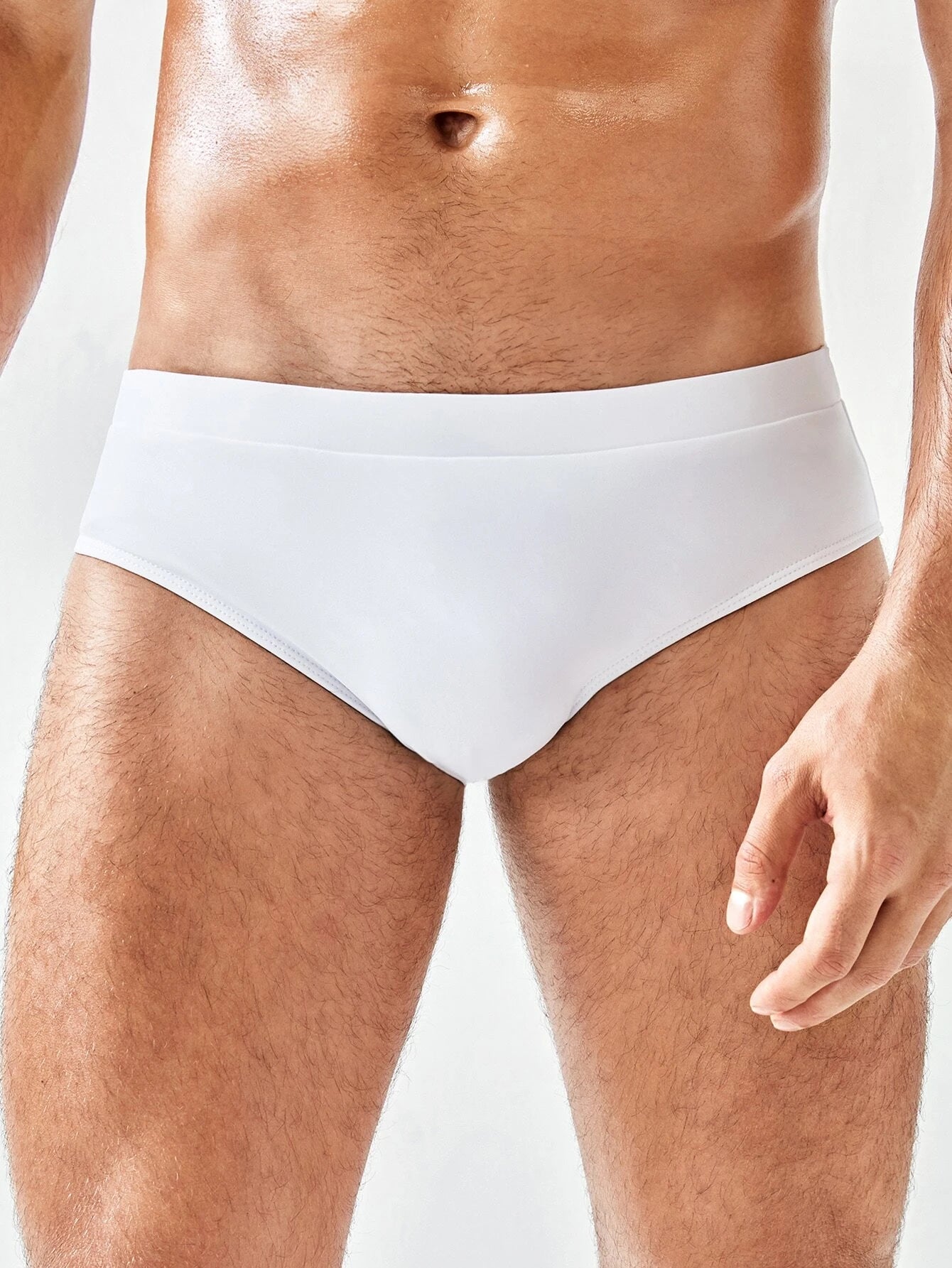Plain Swim Brief-Waves And Trunks