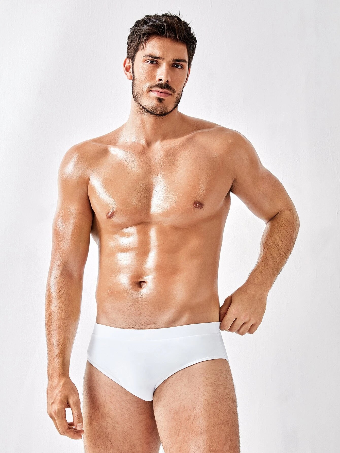 Plain Swim Brief-Waves And Trunks