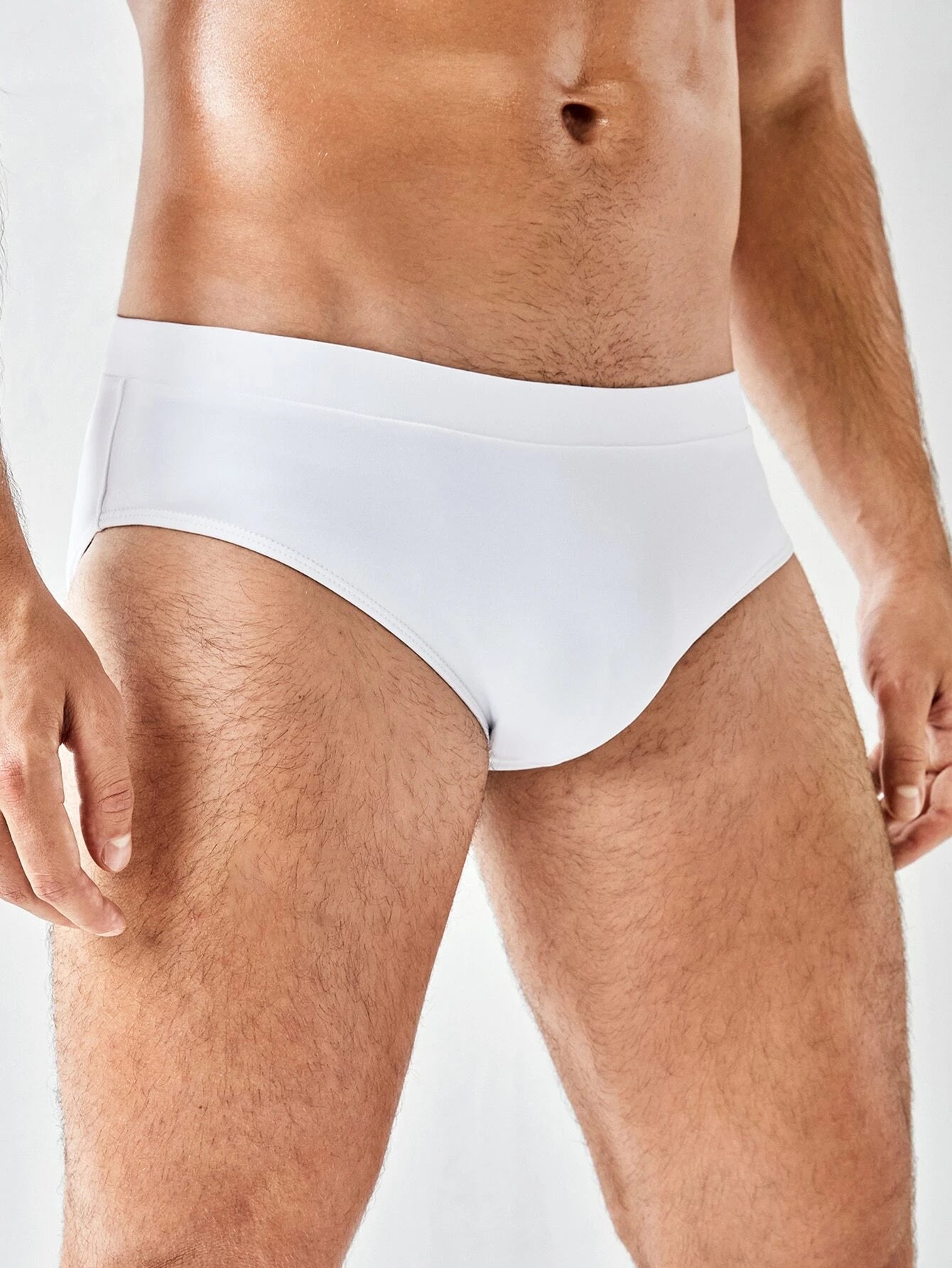Plain Swim Brief-Waves And Trunks